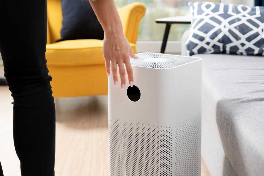 Indoor air quality unit set up in a Huntington WV home